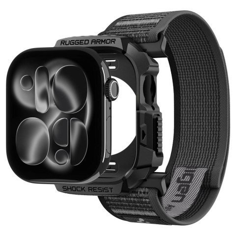 SPIGEN ATHLEX AIR + RUGGED ARMOR APPLE WATCH 10 / 11 / 12 (46 MM) ACTIVE BLACK/GREY