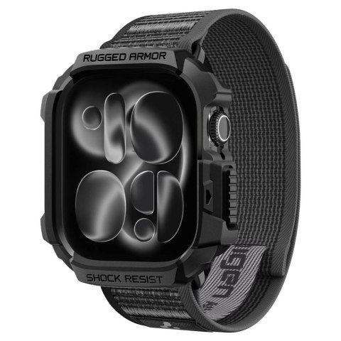 SPIGEN ATHLEX AIR + RUGGED ARMOR APPLE WATCH 10 / 11 / 12 (46 MM) ACTIVE BLACK/GREY
