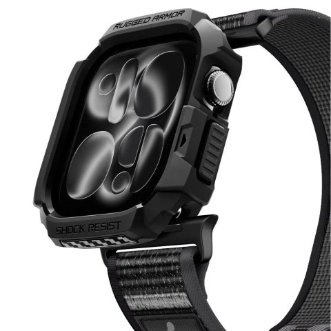 SPIGEN ATHLEX AIR + RUGGED ARMOR APPLE WATCH 10 / 11 / 12 (46 MM) ACTIVE BLACK/GREY