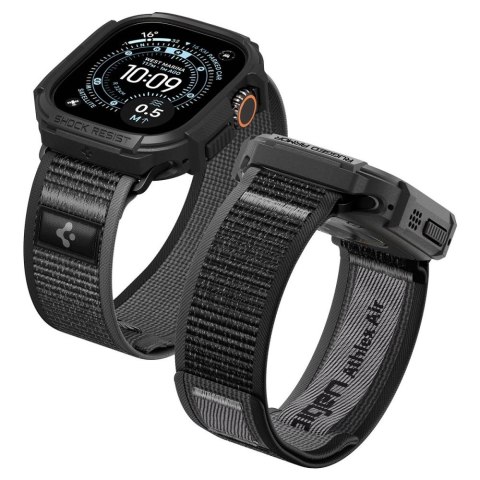 SPIGEN ATHLEX AIR + RUGGED ARMOR APPLE WATCH ULTRA 1 / 2 / 3 / 4 (49 MM) ACTIVE BLACK/GREY