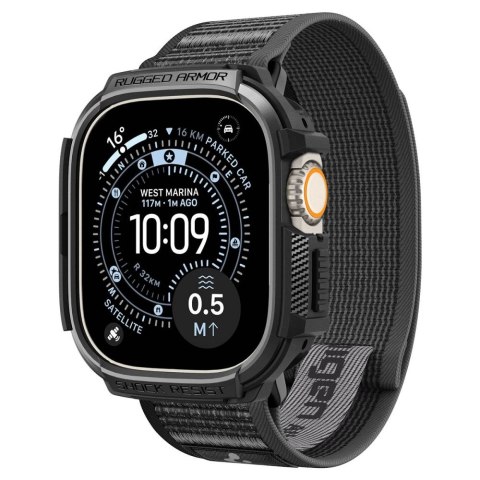 SPIGEN ATHLEX AIR + RUGGED ARMOR APPLE WATCH ULTRA 1 / 2 / 3 / 4 (49 MM) ACTIVE BLACK/GREY