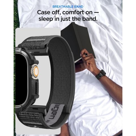 SPIGEN ATHLEX AIR + RUGGED ARMOR APPLE WATCH ULTRA 1 / 2 / 3 / 4 (49 MM) ACTIVE BLACK/GREY