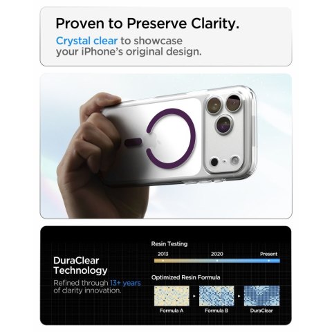 SPIGEN ULTRA HYBRID MAGSAFE IPHONE 17 PRO / 18 PRO CLEAR/BURGUNDY