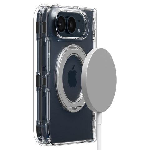 SPIGEN ULTRA HYBRID PRO "S" MAG MAGSAFE IPHONE DUO CRYSTAL CLEAR/WHITE