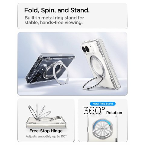 SPIGEN ULTRA HYBRID PRO "S" MAG MAGSAFE IPHONE DUO CRYSTAL CLEAR/WHITE