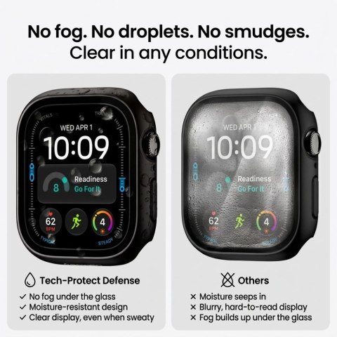 TECH-PROTECT DEFENSE 2-PACK APPLE WATCH 12 (46 MM) BLACK & CLEAR