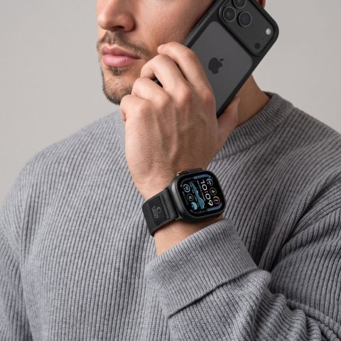 TECH-PROTECT NYLON ELITE APPLE WATCH 8 / 9 / 10 / 11 / 12 / SE / ULTRA (44 / 45 / 46 / 49 MM) BLACK/ORANGE