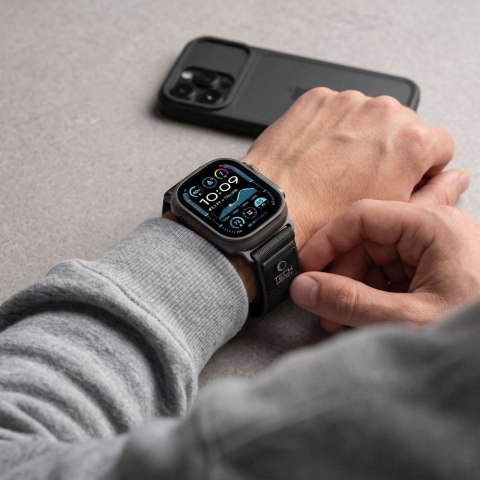 TECH-PROTECT NYLON ELITE APPLE WATCH 8 / 9 / 10 / 11 / 12 / SE / ULTRA (44 / 45 / 46 / 49 MM) BLACK/ORANGE