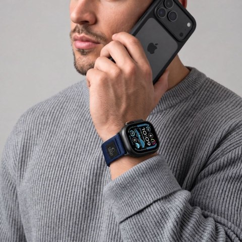 TECH-PROTECT NYLON ELITE APPLE WATCH 8 / 9 / 10 / 11 / 12 / SE / ULTRA (44 / 45 / 46 / 49 MM) NAVY/ORANGE