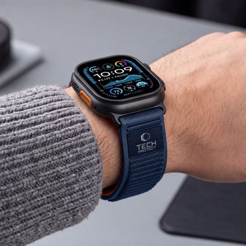 TECH-PROTECT NYLON ELITE APPLE WATCH 8 / 9 / 10 / 11 / 12 / SE / ULTRA (44 / 45 / 46 / 49 MM) NAVY/ORANGE