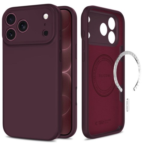 TECH-PROTECT SILICONE MAGSAFE IPHONE 17 PRO MAX / 18 PRO MAX BURGUNDY