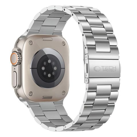 TECH-PROTECT STAINLESS APPLE WATCH 8 / 9 / 10 / 11 / 12 / SE / ULTRA (44 / 45 / 46 / 49 MM) SILVER