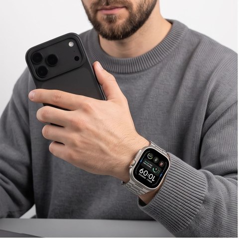 TECH-PROTECT STAINLESS APPLE WATCH 8 / 9 / 10 / 11 / 12 / SE / ULTRA (44 / 45 / 46 / 49 MM) SILVER