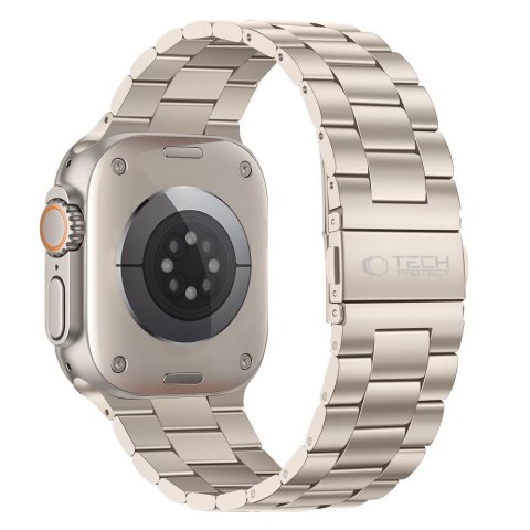 TECH-PROTECT STAINLESS APPLE WATCH 8 / 9 / 10 / 11 / 12 / SE / ULTRA (44 / 45 / 46 / 49 MM) STARLIGHT