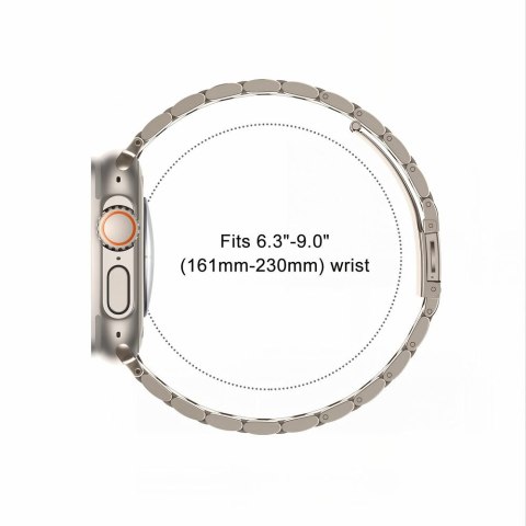 TECH-PROTECT STAINLESS APPLE WATCH 8 / 9 / 10 / 11 / 12 / SE / ULTRA (44 / 45 / 46 / 49 MM) STARLIGHT