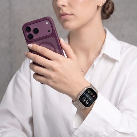 TECH-PROTECT STAINLESS APPLE WATCH 8 / 9 / 10 / 11 / 12 / SE / ULTRA (44 / 45 / 46 / 49 MM) STARLIGHT
