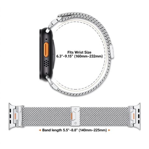 TECH-PROTECT MILANO VANGUARD APPLE WATCH 8 / 9 / 10 / 11 / 12 / SE / ULTRA (44 / 45 / 46 / 49 MM) GUNMETAL