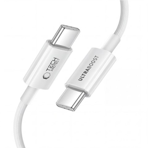 TECH-PROTECT ULTRABOOST LITE USB-C CABLE PD 60W / 3A 50CM WHITE