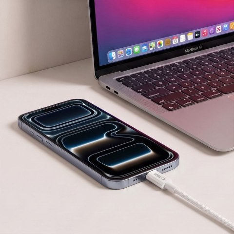 TECH-PROTECT ULTRABOOST LITE USB-C CABLE PD 60W / 3A 50CM WHITE