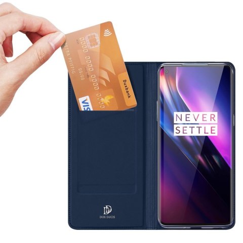 Etui z klapką DUX DUCIS Skin Pro do OnePlus 8 niebieski