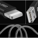 Nylonowy kabel Dux Ducis K-ONE Series przewód USB / Lightning 2.1A 3M czarny