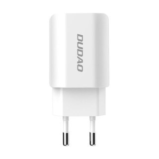 Ładowarka sieciowa EU 2x USB 5V/2.4A + kabel micro USB biały (A2EU + Micro white)