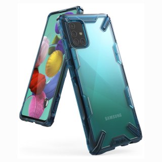 Etui Ringke Fusion X z ramką do Samsung Galaxy A51 niebieski