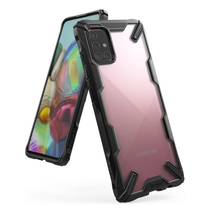 Etui Ringke Fusion X z ramką do Samsung Galaxy A71 czarny