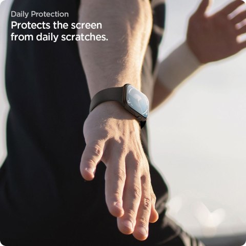 FOLIA HYDROŻELOWA SPIGEN ELITE SHIELD "EZ FIT" 2-PACK APPLE WATCH 12 (46 MM) CLEAR