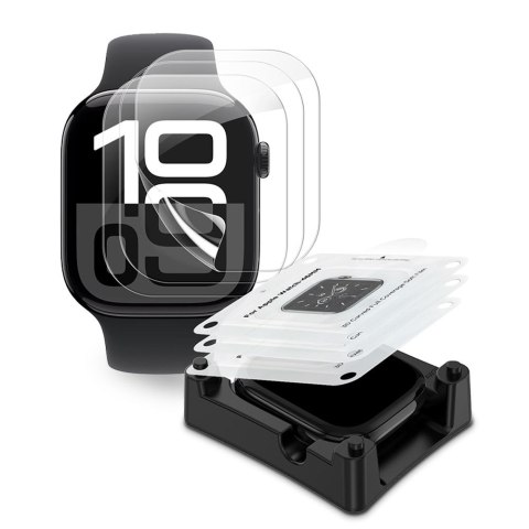 FOLIA HYDROŻELOWA TECH-PROTECT SUPREME SET+ 3-PACK APPLE WATCH 12 (46 MM) CLEAR