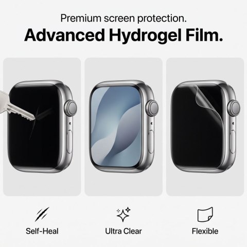 FOLIA HYDROŻELOWA TECH-PROTECT SUPREME SET+ 3-PACK APPLE WATCH 12 (46 MM) CLEAR