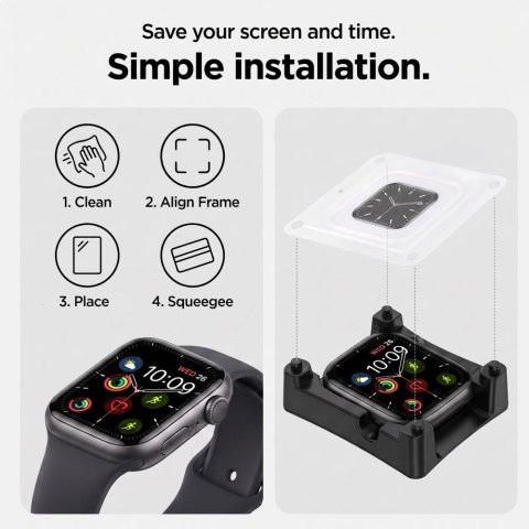 FOLIA HYDROŻELOWA TECH-PROTECT SUPREME SET+ 3-PACK APPLE WATCH 12 (46 MM) CLEAR