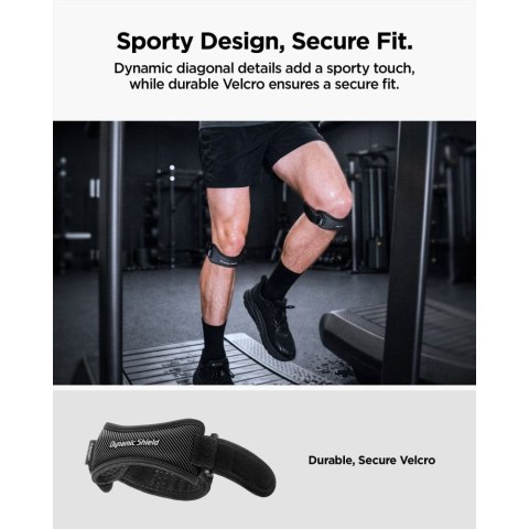 SPIGEN A730 DYNAMIC SHIELD RUNNING KNEE STRAP BLACK