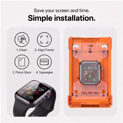 SZKŁO HYBRYDOWE TECH-PROTECT EASY SET FLEX+ 3-PACK APPLE WATCH 12 (42 MM) BLACK