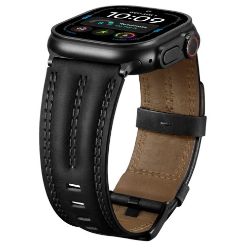 TECH-PROTECT LEATHERFIT CRAFT APPLE WATCH 8 / 9 / 10 / 11 / 12 / SE / ULTRA (44 / 45 / 46 / 49 MM BLACK