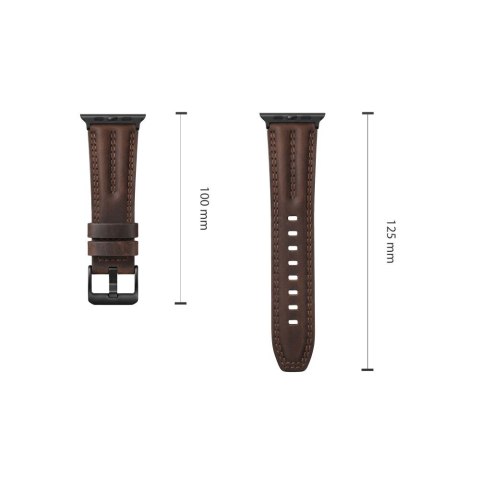 TECH-PROTECT LEATHERFIT CRAFT APPLE WATCH 8 / 9 / 10 / 11 / 12 / SE / ULTRA (44 / 45 / 46 / 49 MM BROWN