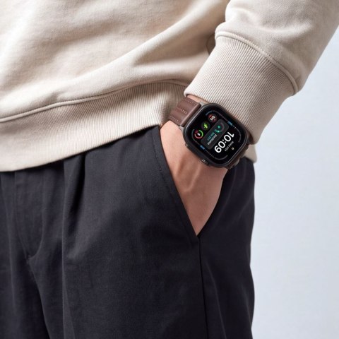 TECH-PROTECT LEATHERFIT CRAFT APPLE WATCH 8 / 9 / 10 / 11 / 12 / SE / ULTRA (44 / 45 / 46 / 49 MM BROWN