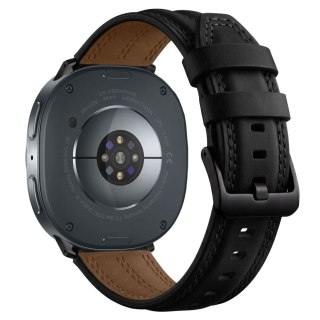 TECH-PROTECT LEATHERFIT CRAFT SAMSUNG GALAXY WATCH 8 / 9 / CLASSIC (40 / 44 / 46 MM) BLACK