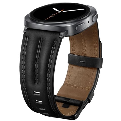 TECH-PROTECT LEATHERFIT CRAFT SAMSUNG GALAXY WATCH 8 / 9 / CLASSIC (40 / 44 / 46 MM) BLACK