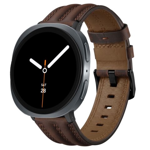 TECH-PROTECT LEATHERFIT CRAFT SAMSUNG GALAXY WATCH 8 / 9 / CLASSIC (40 / 44 / 46 MM) BROWN
