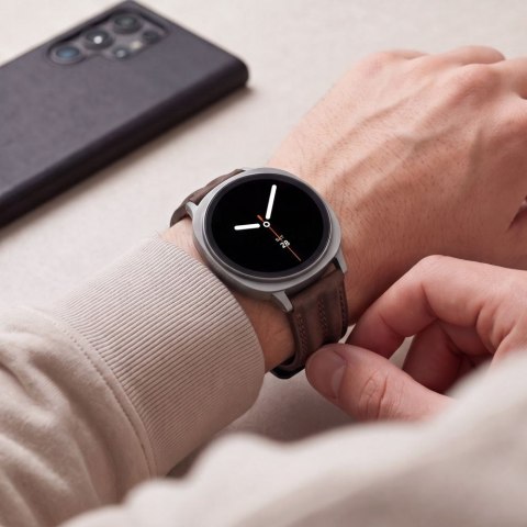 TECH-PROTECT LEATHERFIT CRAFT SAMSUNG GALAXY WATCH 8 / 9 / CLASSIC (40 / 44 / 46 MM) BROWN