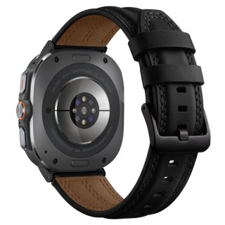 TECH-PROTECT LEATHERFIT CRAFT SAMSUNG GALAXY WATCH ULTRA 1 / 2 2024-2026 (47 MM) BLACK
