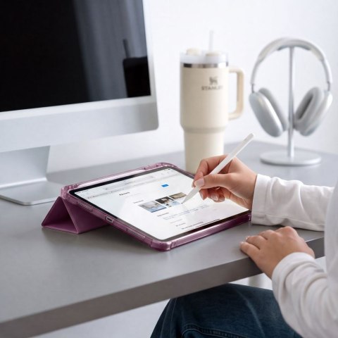 TECH-PROTECT SC PEN HYBRID IPAD 10.9" 10 / 2022 / 11" 11 / 2025 CRYSTAL BURGUNDY