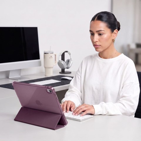 TECH-PROTECT SC PEN HYBRID IPAD 10.9" 10 / 2022 / 11" 11 / 2025 CRYSTAL BURGUNDY