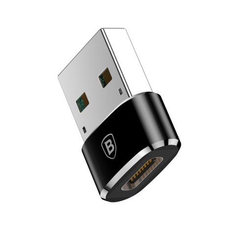 Baseus adapter przejściówka ze złącza USB Type-C na USB czarny (CAAOTG-01)