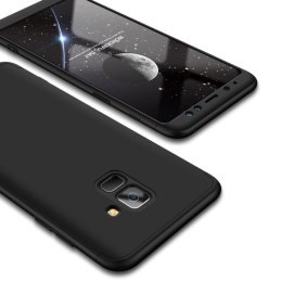 Etui na całą obudowę przód + tył GKK 360 Protection Case do Samsung Galaxy A8 2018 czarny