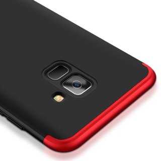 Etui na całą obudowę przód + tył GKK 360 Protection Case do Samsung Galaxy A8 2018 czarny