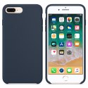 Elastyczne silikonowe etui Silicone Case do iPhone 8 Plus / 7 Plus ciemnoniebieski
