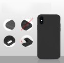 Elastyczne silikonowe etui Silicone Case do iPhone XS / X czarny