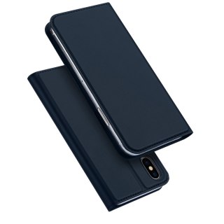 Etui pokrowiec z klapką DUX DUCIS Skin Pro do iPhone XS / X niebieski